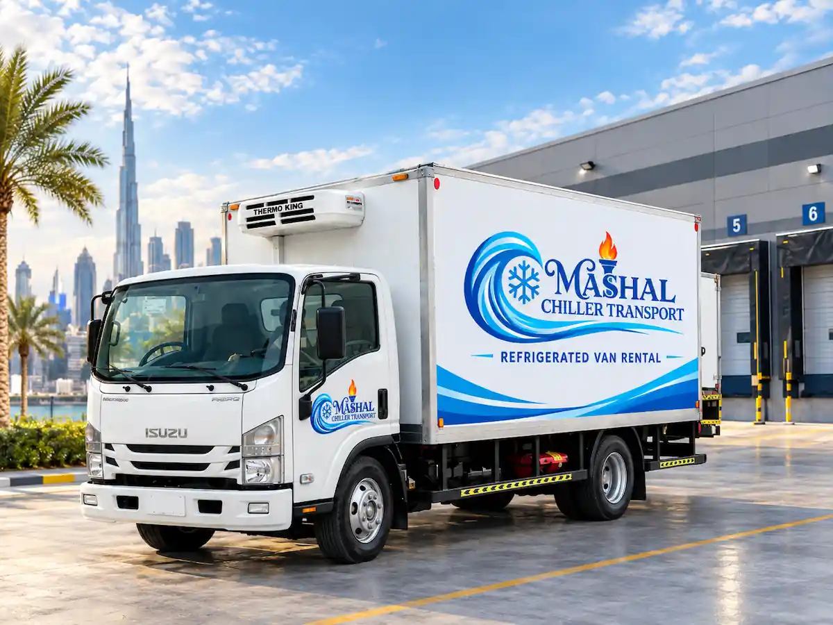 Isuzu N-Series freezer truck rental in the UAE — 3 and 5 ton frozen transport truck